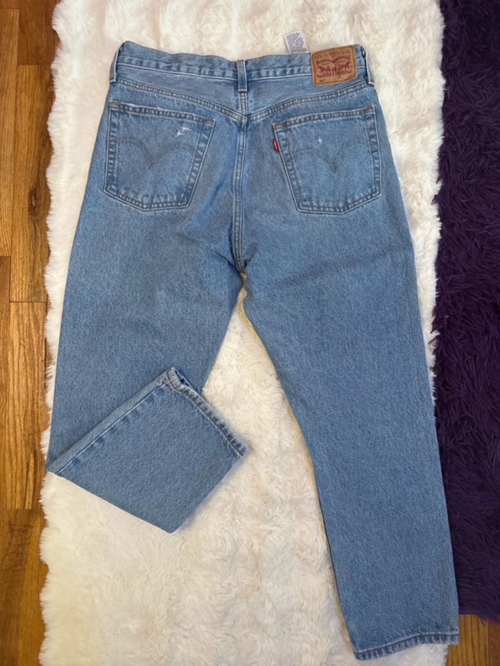 Levi's Light Blue 501® Button-Fly Jeans